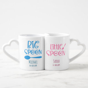 Big Spoon & Little Spoon – Custom Couple Coffee Mug Set