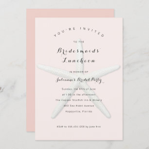 Big Starfish Bridesmaids Luncheon Invitation