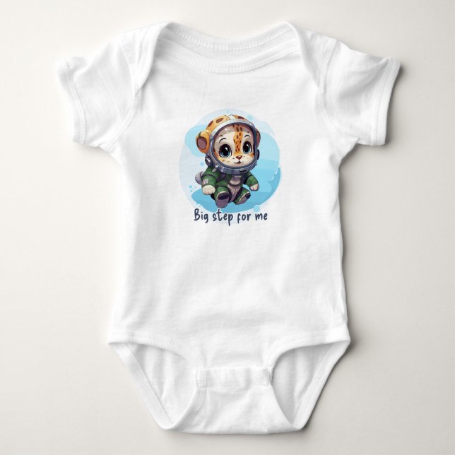 Big step for me baby bodysuit (Front)