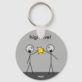 big stick high5, 5!, high five!, -DTT Key Ring