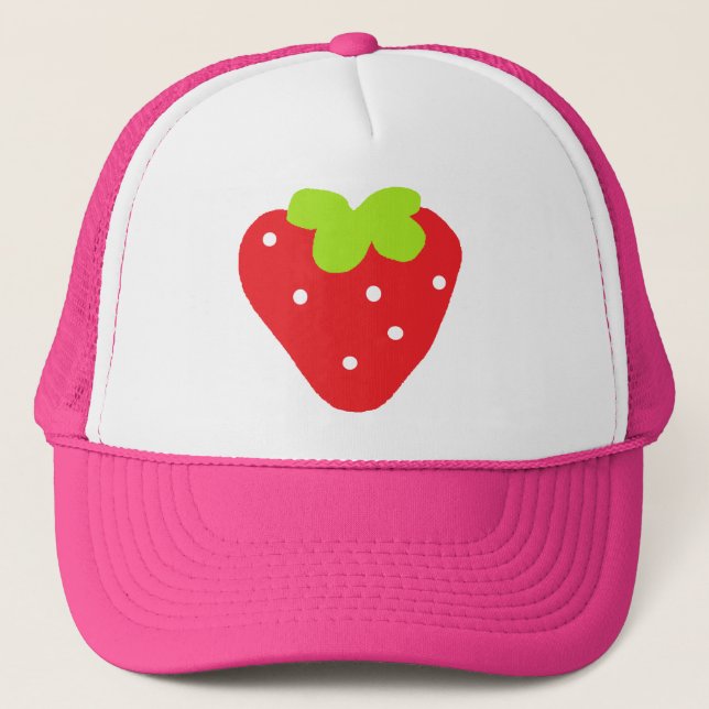 Big Strawberry Trucker Hat (Front)