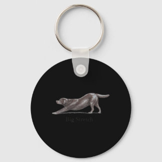 Big Stretch Chocolate Labrador Retriever Key Ring