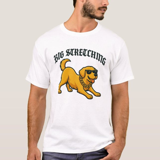 Big Stretching  T-Shirt (Front)