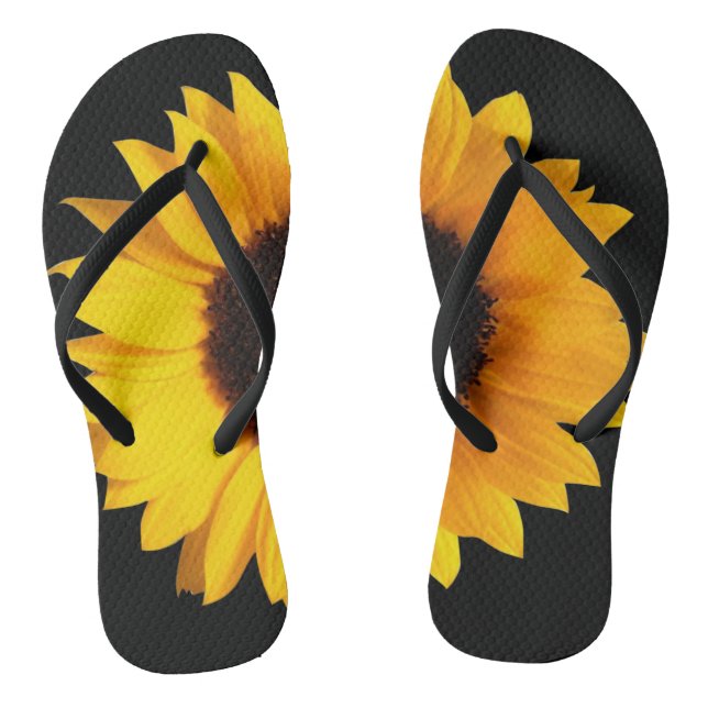 Big Sunflower Flip Flops (Footbed)
