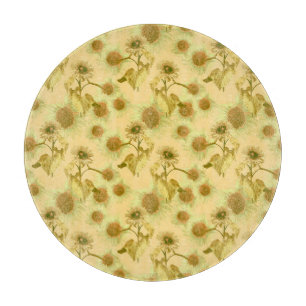 Big sunflowers pattern  cutting board