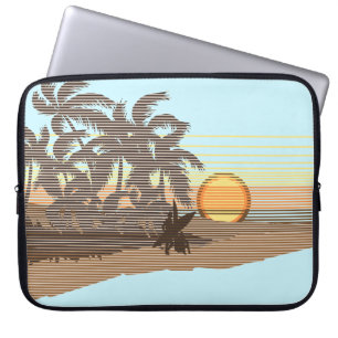 Big Sunset Hawaiian Neoprene Wetsuit Laptop Sleeve