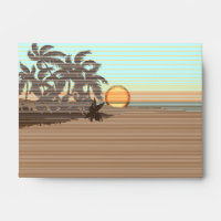 Big Sunset Hawaiian Stationary Envelopes