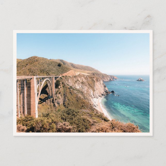 Big Sur Bixby Bridge Pacific Coast Highway Postcard (Front)