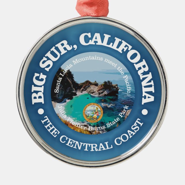 Big Sur (C) Metal Tree Decoration (Front)