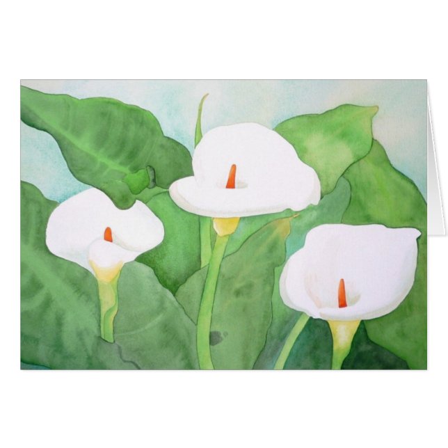 Big Sur CalaLillies card (Front Horizontal)