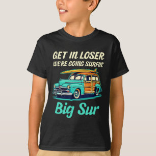 Big Sur California Beach Vacation Retro Surfing Su T-Shirt