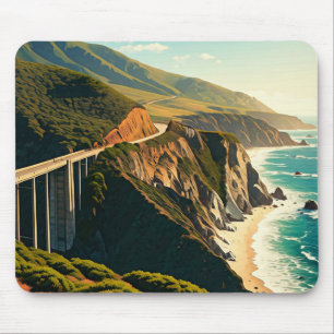 Big Sur California Central Coast Mouse Mat