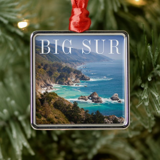 Big Sur California Coast Metal Tree Decoration (Tree)