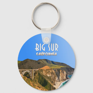 Big Sur California Pacific Coast Highway Key Ring