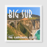 Big Sur California Pacific Coast Highway Magnet<br><div class="desc">Breathtaking views of the California,  USA coastline,  the Pacific Coast Highway does not disappoint in its views of the cliffs overlooking the Pacific Ocean and Bixby Bridge. Keep this on your fridge as a souvenir of your trip to the West Coast.</div>