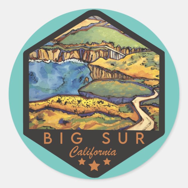 Big Sur California Stickers (Front)