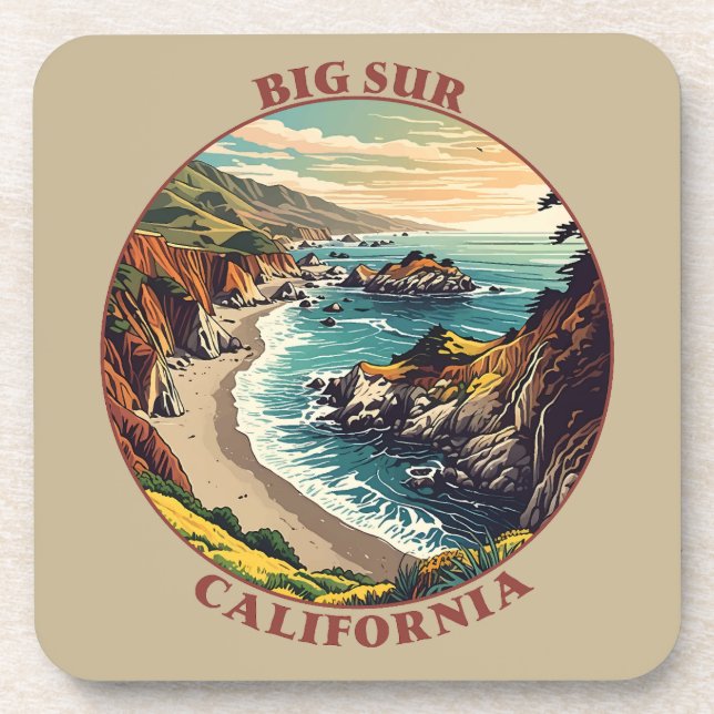 Big Sur California USA Coaster (Front)