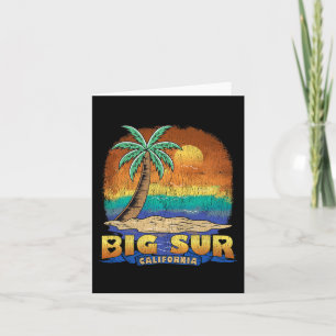 Big Sur California Vintage Distressed Souvenir  Card