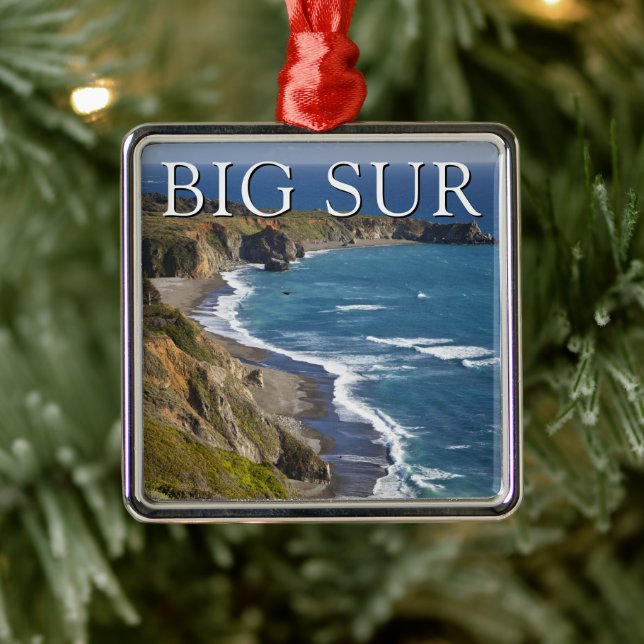 Big Sur Coastline | California Metal Tree Decoration (Tree)