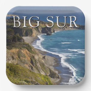 Big Sur Coastline California Paper Plate
