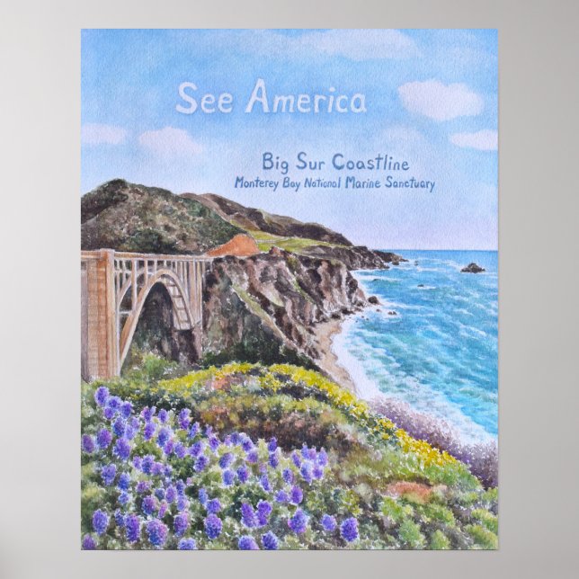 Big Sur Coastline Poster (Front)