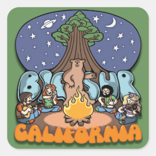 Big Sur III Square Sticker