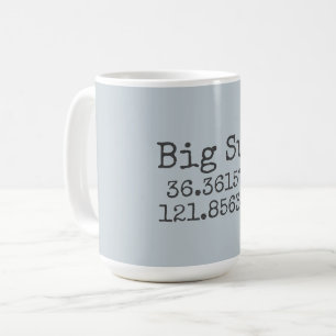Big Sur Latitude & Longitude Coffee Mug