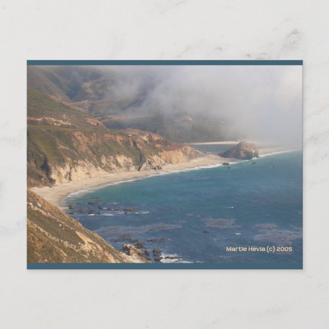 Big Sur Rocky Beach | Blue Beach Song™ Postcard (Front)