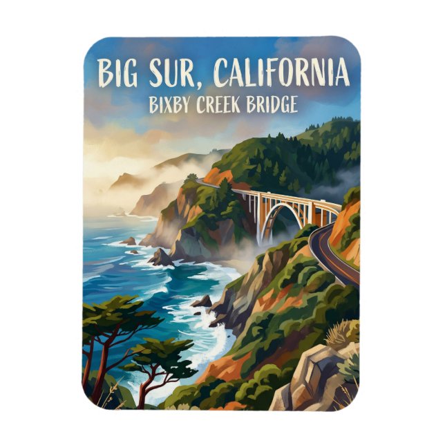 Big Sur USA Magnet (Vertical)