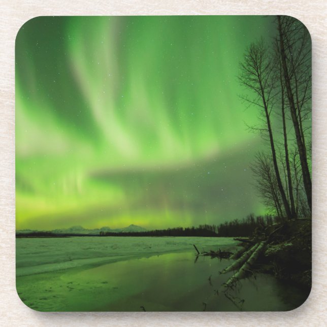 Big Susitna Aurora Coaster (Front)