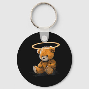 Big Teddy Bear Halo Costume Key Ring