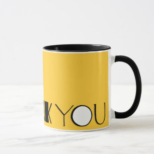 Big Thank You black Mug