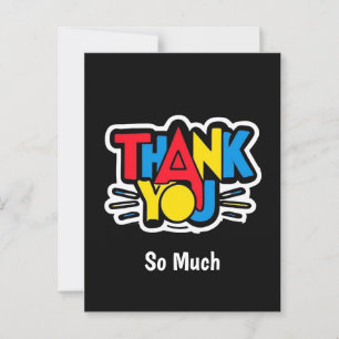 Big Thank You From Heart Appreciation Message Postcard