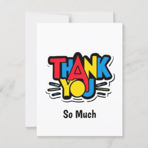 Big Thank You From Heart Appreciation Message Postcard