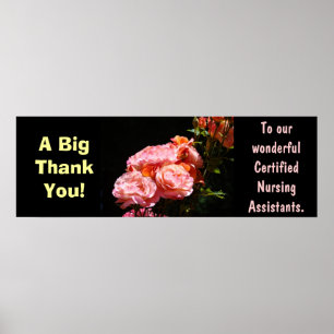 Big Thank you poster Certified Nursing Assistants
