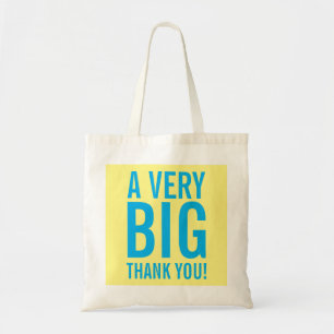 Big thank you tote bags for party favours and gift