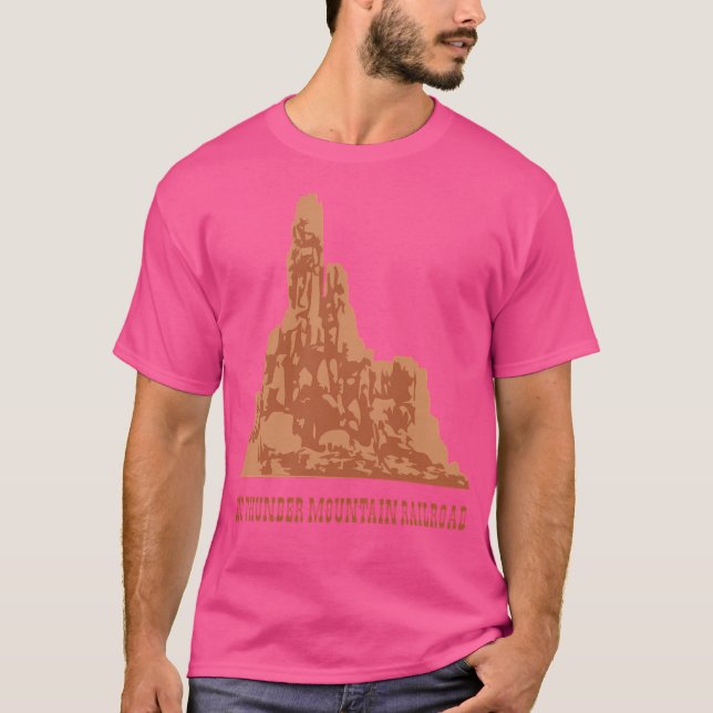 Big Thunder Mountain Railroad Ride Design T-Shirt (Front)