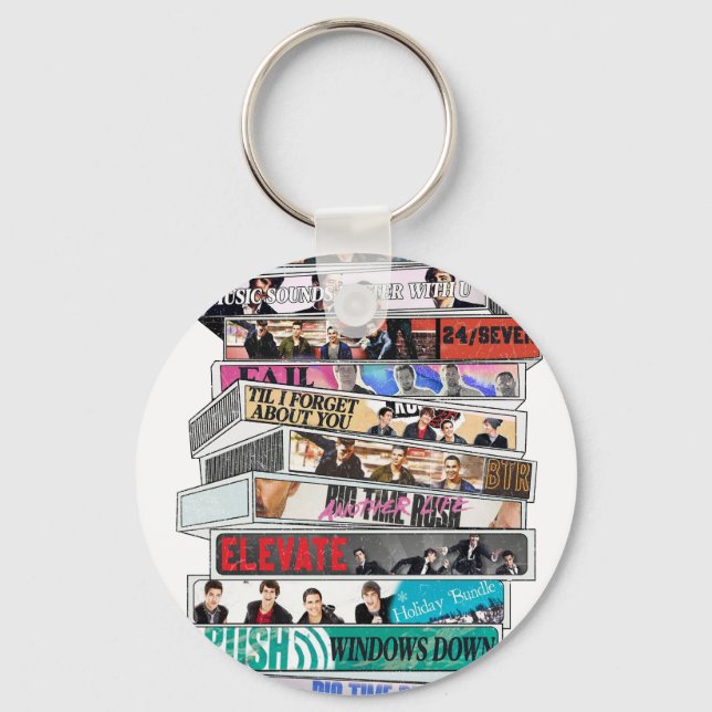 Big Time Rush Cassette Tape Key Ring (Front)