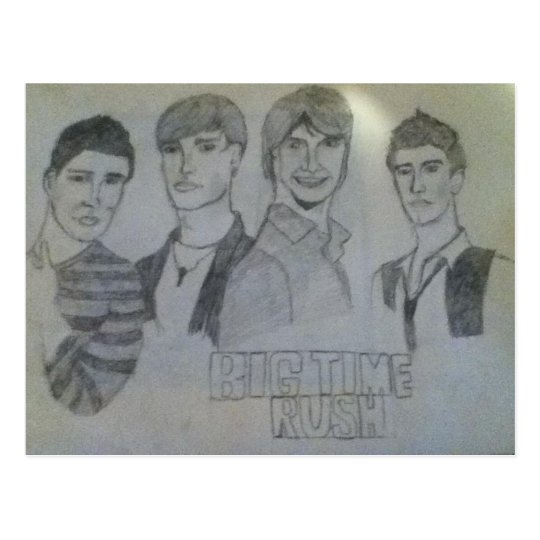 Big time Rush post card