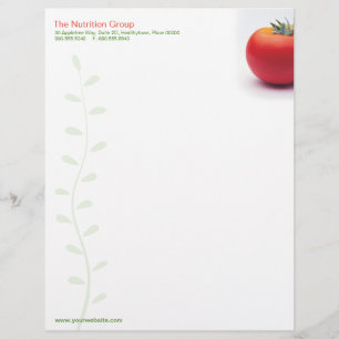 Big Tomato Nutritionist Letterhead Design
