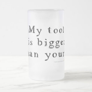 Big Tool Frosted Glass Beer Mug
