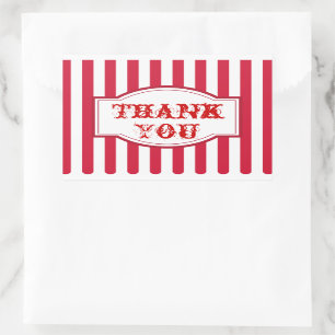 Big Top Carnival Circus Party Thank You Stickers