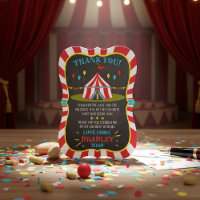 Big Top Circus Carnival Chalkboard 1st Birthday