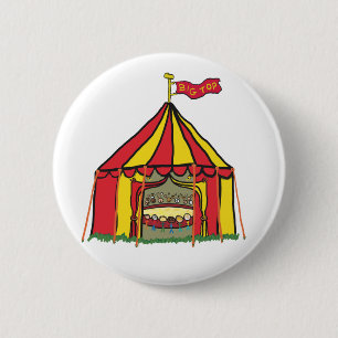 Big Top Circus Tent 6 Cm Round Badge