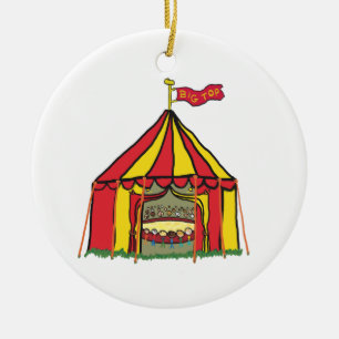 Big Top Circus Tent Ceramic Tree Decoration