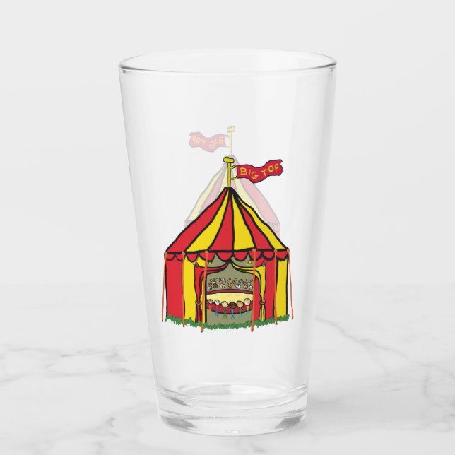 Big Top Circus Tent Glass (Front)