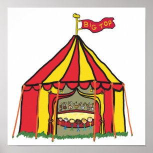 Big Top Circus Tent Poster