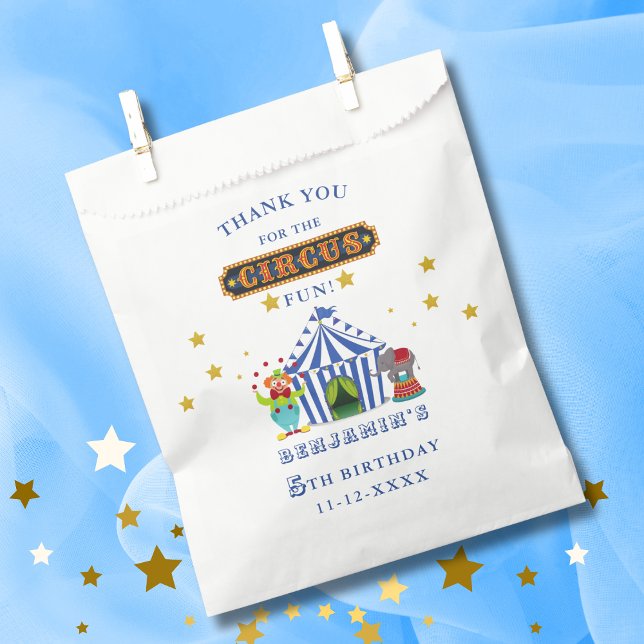 Big Top Come One Come All Birthday Circus Favour Bags (Creator Uploaded)