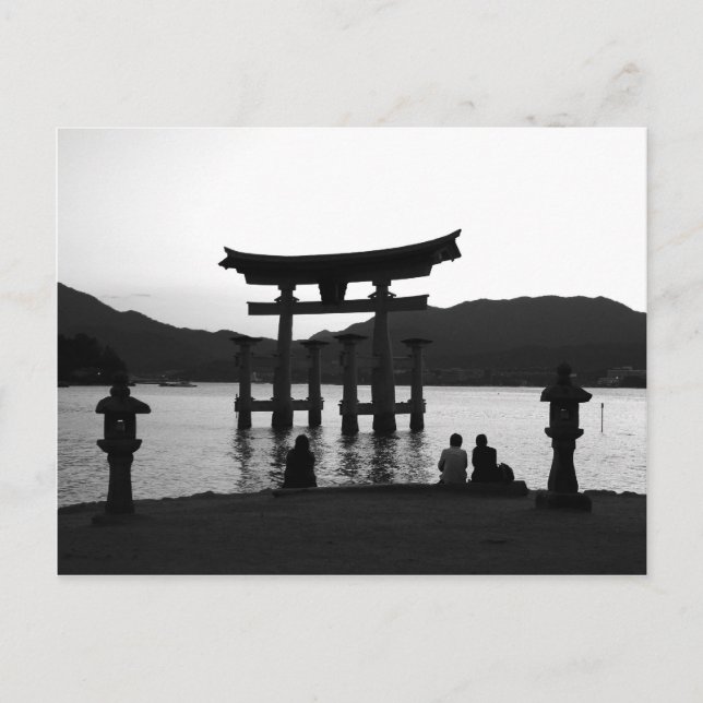 Big Torii at Sunset Postcard (Front)