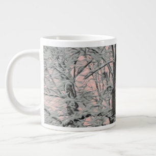Big Tree In Snow Large Coffee Mug